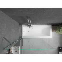 Mexen Next Kádparaván 1 részes 90 x 150 cm,  átlátszó nano, króm - 895-090-000-00-00-01 Kádparaván
