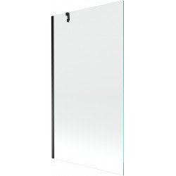 Mexen Next Kádparaván 1 részes 90 x 150 cm,  átlátszó nano, fekete - 895-090-000-00-00-70 Kádparaván Fürdökád Mexen