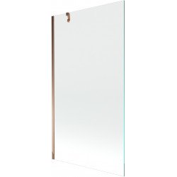 Mexen Next Kádparaván 1 részes 100 x 150 cm,  átlátszó nano, rózsa arany - 895-100-000-00-00-60 Kádparaván Fürdökád Mexen