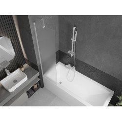Mexen Next Kádparaván 1 részes 50 x 150 cm, szron,  fehér  - 895-050-000-00-30-20 Kádparaván