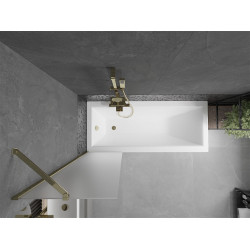 Mexen Next Kádparaván 1 részes 50 x 150 cm, szron, arany - 895-050-000-00-30-50 Kádparaván