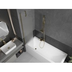 Mexen Next Kádparaván 1 részes 50 x 150 cm, szron, arany - 895-050-000-00-30-50 Kádparaván