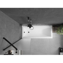 Mexen Next Kádparaván 1 részes 50 x 150 cm, szron, fekete - 895-050-000-00-30-70 Kádparaván