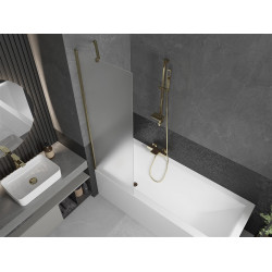 Mexen Next Kádparaván 1 részes 60 x 150 cm, szron, arany - 895-060-000-00-30-50 Kádparaván