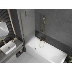 Mexen Next Kádparaván 1 részes 60 x 150 cm, szron, arany - 895-060-000-00-30-50 Kádparaván