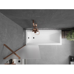 Mexen Next Kádparaván 1 részes 60 x 150 cm, szron, rózsa arany - 895-060-000-00-30-60 Kádparaván