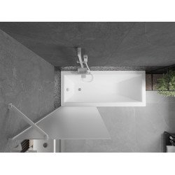 Mexen Next Kádparaván 1 részes 70 x 150 cm, szron,  fehér  - 895-070-000-00-30-20 Kádparaván