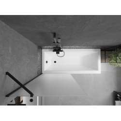 Mexen Next Kádparaván 1 részes 80 x 150 cm, szron, fekete - 895-080-000-00-30-70 Kádparaván