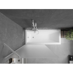 Mexen Next Kádparaván 1 részes 90 x 150 cm, szron,  fehér  - 895-090-000-00-30-20 Kádparaván