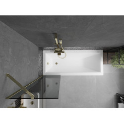 Mexen Next Kádparaván 1 részes 50 x 150 cm, grafit, arany - 895-050-000-00-40-50 Kádparaván