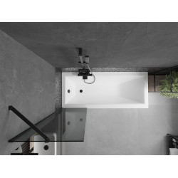 Mexen Next Kádparaván 1 részes 50 x 150 cm, grafit, fekete - 895-050-000-00-40-70 Kádparaván