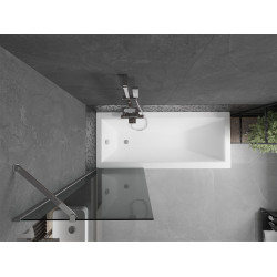 Mexen Next Kádparaván 1 részes 60 x 150 cm, grafit, króm - 895-060-000-00-40-01 Kádparaván
