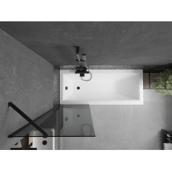 Mexen Next Kádparaván 1 részes 60 x 150 cm, grafit, fekete - 895-060-000-00-40-70 Kádparaván