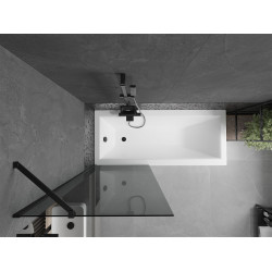 Mexen Next Kádparaván 1 részes 70 x 150 cm, grafit, fekete - 895-070-000-00-40-70 Kádparaván