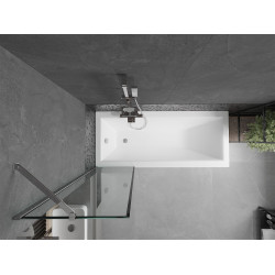 Mexen Next Kádparaván 1 részes 50 x 150 cm, fekete wzór, króm - 895-050-000-00-70-01 Kádparaván