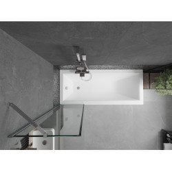 Mexen Next Kádparaván 1 részes 50 x 150 cm, fekete wzór, króm - 895-050-000-00-70-01 Kádparaván