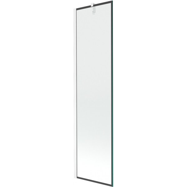 Mexen Next Kádparaván 1 részes 50 x 150 cm, fekete wzór,  fehér  - 895-050-000-00-70-20 Kádparaván