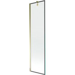 Mexen Next Kádparaván 1 részes 50 x 150 cm, fekete wzór, arany - 895-050-000-00-70-50 Kádparaván Fürdökád Mexen