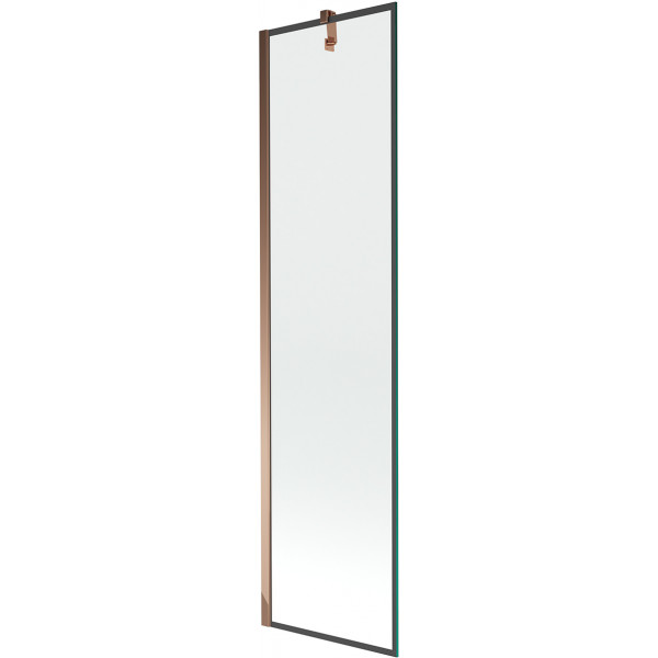 Mexen Next Kádparaván 1 részes 50 x 150 cm, fekete wzór, rózsa arany - 895-050-000-00-70-60 Kádparaván