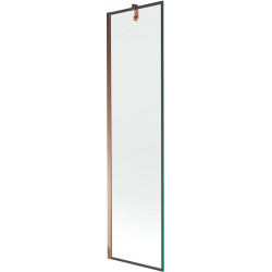 Mexen Next Kádparaván 1 részes 50 x 150 cm, fekete wzór, rózsa arany - 895-050-000-00-70-60 Kádparaván Fürdökád Mexen