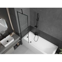 Mexen Next Kádparaván 1 részes 50 x 150 cm, fekete wzór, fekete - 895-050-000-00-70-70 Kádparaván