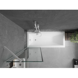 Mexen Next Kádparaván 1 részes 60 x 150 cm, fekete wzór, króm - 895-060-000-00-70-01 Kádparaván