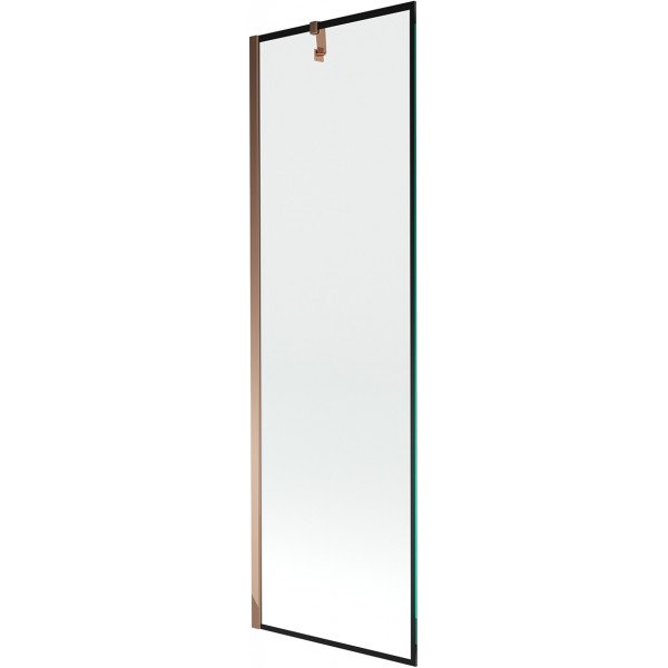 Mexen Next Kádparaván 1 részes 60 x 150 cm, fekete wzór, rózsa arany - 895-060-000-00-70-60 Kádparaván