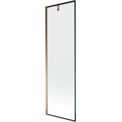 Mexen Next Kádparaván 1 részes 60 x 150 cm, fekete wzór, rózsa arany - 895-060-000-00-70-60 Kádparaván Fürdökád Mexen