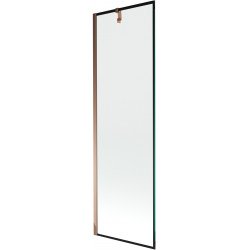 Mexen Next Kádparaván 1 részes 60 x 150 cm, fekete wzór, rózsa arany - 895-060-000-00-70-60 Kádparaván Fürdökád Mexen