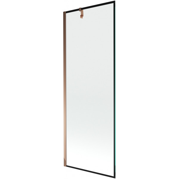 Mexen Next Kádparaván 1 részes 70 x 150 cm, fekete wzór, rózsa arany - 895-070-000-00-70-60 Kádparaván