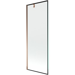 Mexen Next Kádparaván 1 részes 70 x 150 cm, fekete wzór, rózsa arany - 895-070-000-00-70-60 Kádparaván Fürdökád Mexen