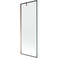 Mexen Next Kádparaván 1 részes 70 x 150 cm, fekete wzór, rózsa arany - 895-070-000-00-70-60 Kádparaván Fürdökád Mexen