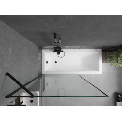 Mexen Next Kádparaván 1 részes 70 x 150 cm, fekete wzór, fekete - 895-070-000-00-70-70 Kádparaván