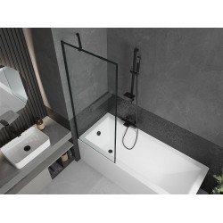 Mexen Next Kádparaván 1 részes 70 x 150 cm, fekete wzór, fekete - 895-070-000-00-70-70 Kádparaván