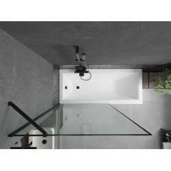Mexen Next Kádparaván 1 részes 70 x 150 cm, fekete wzór, fekete - 895-070-000-00-70-70 Kádparaván