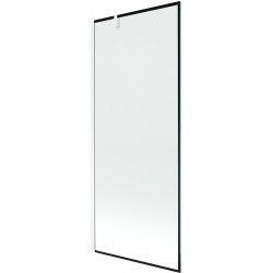 Mexen Next Kádparaván 1 részes 80 x 150 cm, fekete wzór,  fehér  - 895-080-000-00-70-20 Kádparaván Fürdökád Mexen