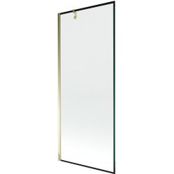 Mexen Next Kádparaván 1 részes 80 x 150 cm, fekete wzór, arany - 895-080-000-00-70-50 Kádparaván Fürdökád Mexen