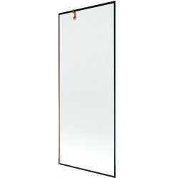 Mexen Next Kádparaván 1 részes 80 x 150 cm, fekete wzór, rózsa arany - 895-080-000-00-70-60 Kádparaván Fürdökád Mexen