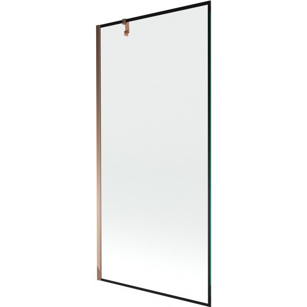 Mexen Next Kádparaván 1 részes 90 x 150 cm, fekete wzór, rózsa arany - 895-090-000-00-70-60 Kádparaván