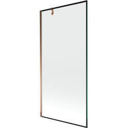 Mexen Next Kádparaván 1 részes 90 x 150 cm, fekete wzór, rózsa arany - 895-090-000-00-70-60 Kádparaván Fürdökád Mexen