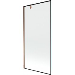 Mexen Next Kádparaván 1 részes 90 x 150 cm, fekete wzór, rózsa arany - 895-090-000-00-70-60 Kádparaván Fürdökád Mexen