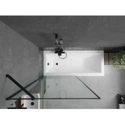 Mexen Next Kádparaván 1 részes 90 x 150 cm, fekete wzór, fekete - 895-090-000-00-70-70 Kádparaván
