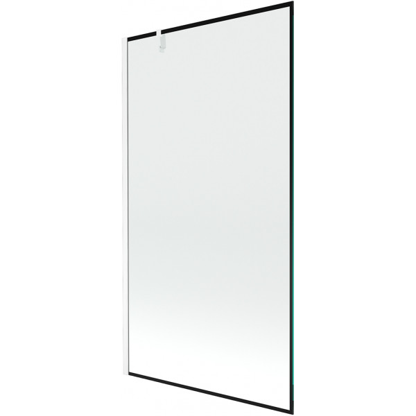 Mexen Next Kádparaván 1 részes 100 x 150 cm, fekete wzór,  fehér  - 895-100-000-00-70-20 Kádparaván