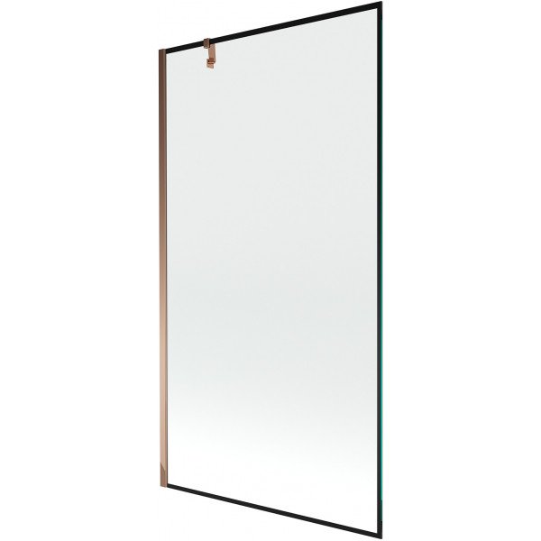 Mexen Next Kádparaván 1 részes 100 x 150 cm, fekete wzór, rózsa arany - 895-100-000-00-70-60 Kádparaván