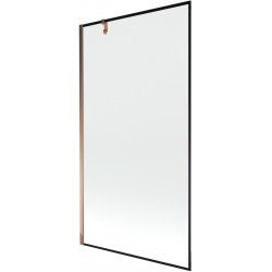 Mexen Next Kádparaván 1 részes 100 x 150 cm, fekete wzór, rózsa arany - 895-100-000-00-70-60 Kádparaván Fürdökád Mexen