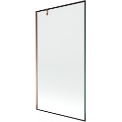 Mexen Next Kádparaván 1 részes 100 x 150 cm, fekete wzór, rózsa arany - 895-100-000-00-70-60 Kádparaván Fürdökád Mexen