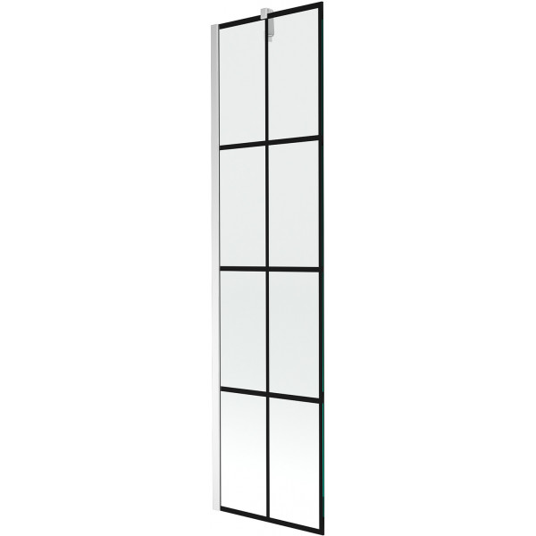 Mexen Next Kádparaván 1 részes 50 x 150 cm, fekete wzór, króm - 895-050-000-00-77-01 Kádparaván