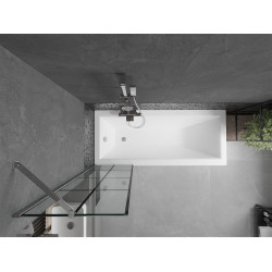 Mexen Next Kádparaván 1 részes 50 x 150 cm, fekete wzór, króm - 895-050-000-00-77-01 Kádparaván