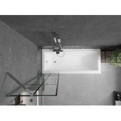 Mexen Next Kádparaván 1 részes 50 x 150 cm, fekete wzór, króm - 895-050-000-00-77-01 Kádparaván