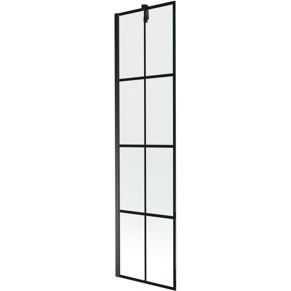 Mexen Next Kádparaván 1 részes 50 x 150 cm, fekete wzór, fekete - 895-050-000-00-77-70 Kádparaván